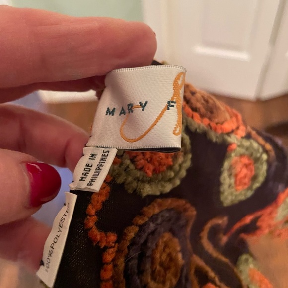 Mary Frances Multicolor Floral Scarf - Picture 4 of 4